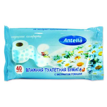 Туалетная бумага Antella влажная 40 шт