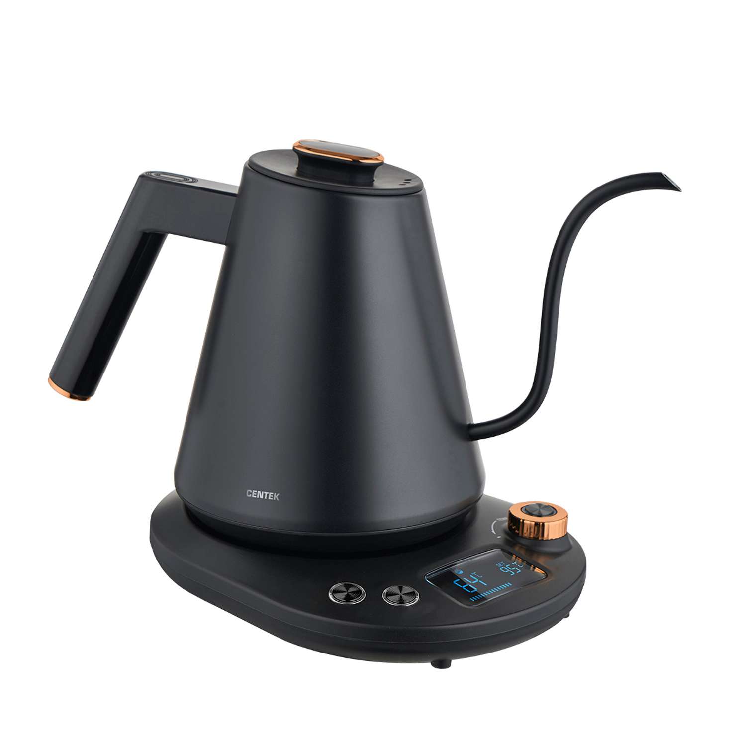 Электрический чайник CENTEK CT-1005 черный 1 л функция регулировки температуры - фото 2