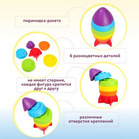 Игрушка Ocie пирамидка Ракета