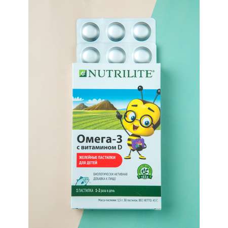 Омега-3 с витамином D Amway Детские желейные пастилки