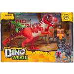 Игровой набор Junfa Мир динозавров 1 большой и фигурка человека с аксессуарами