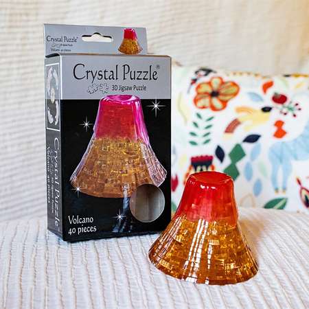 3D-пазл Crystal Puzzle IQ игра для детей кристальный Вулкан 40 деталей