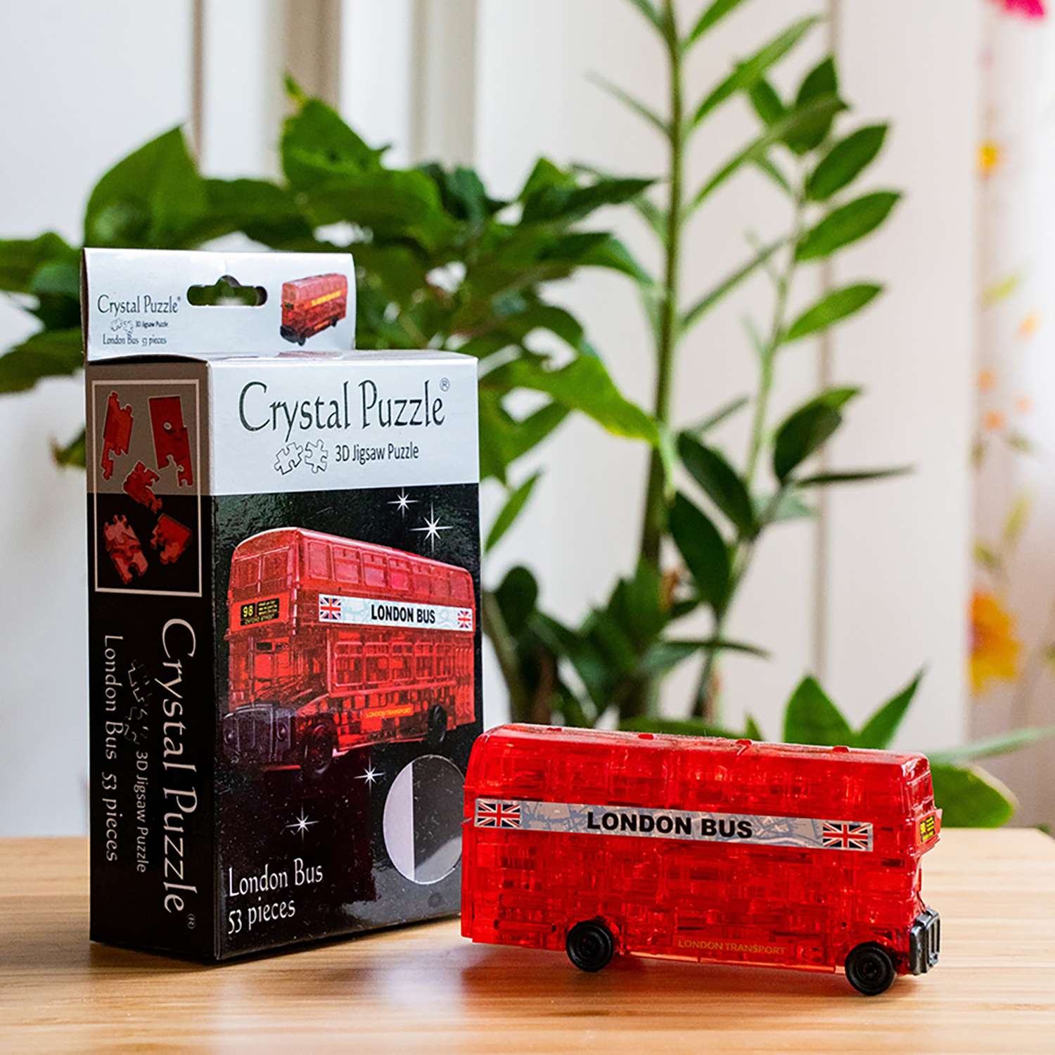 3D-пазл Crystal Puzzle IQ игра для мальчиков кристальный Лондонский автобус 53 детали - фото 2