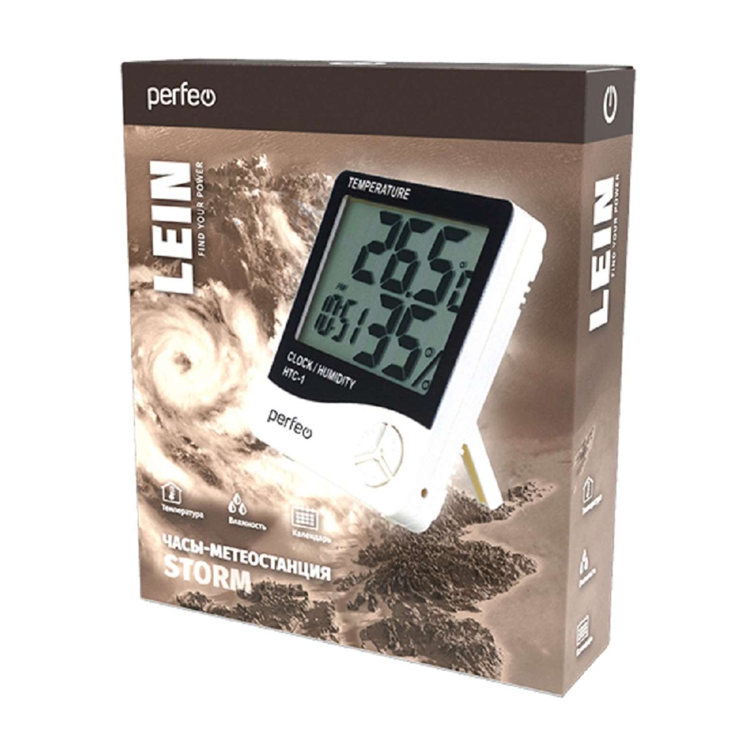 Часы-метеостанция Perfeo Lein PF-HTC-1 - фото 2