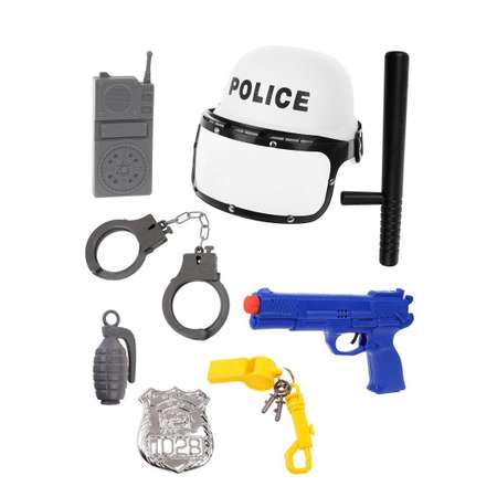 Набор полицейского Наша Игрушка пистолет наручники рация 8 предметов