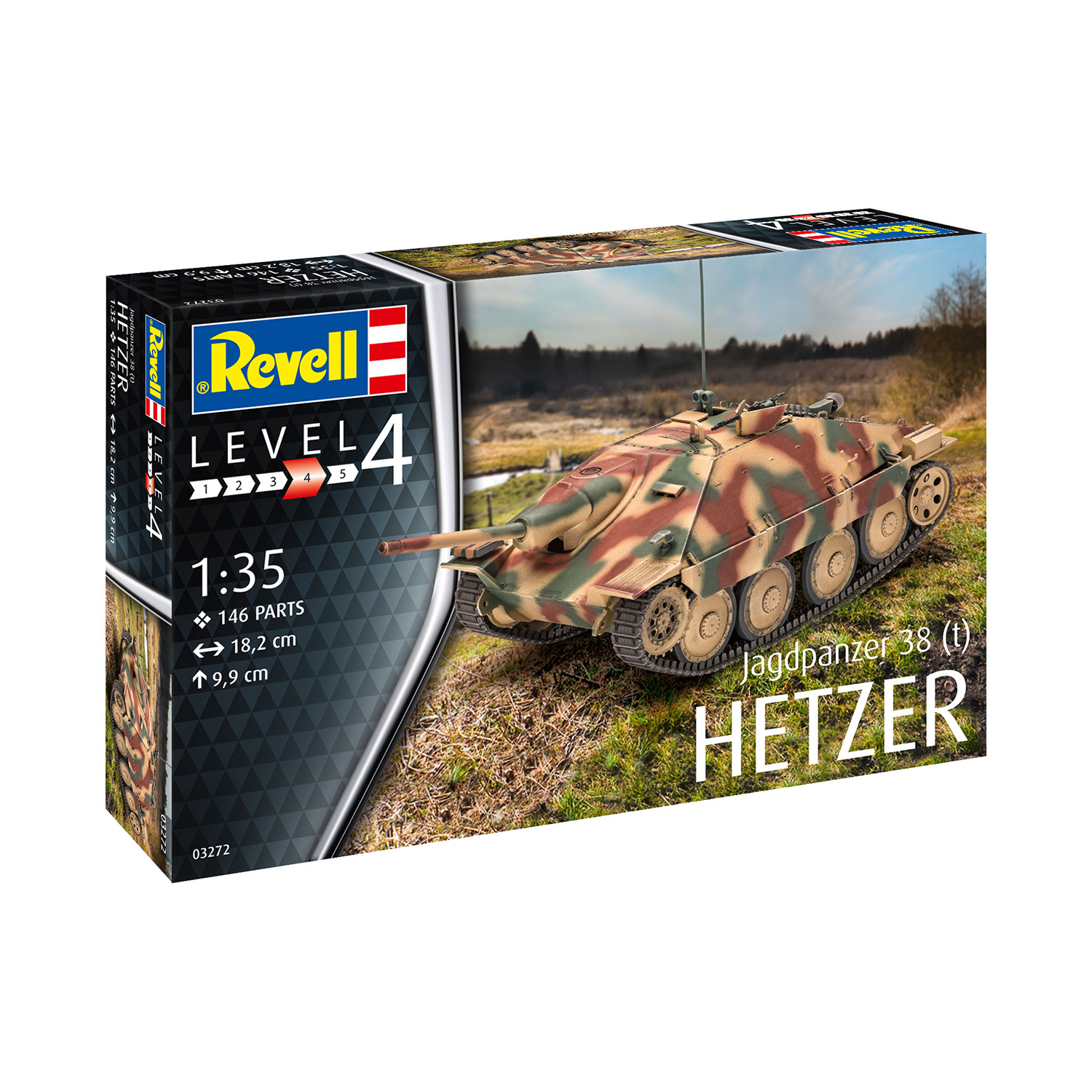 Сборная модель Revell Истребитель танков Jagdpanzer 38 t 03272 - фото 4