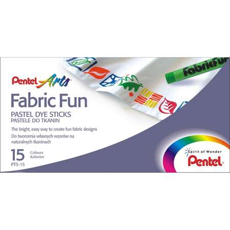Пастель  Pentel для ткани FabricFun Pastels 15 штук