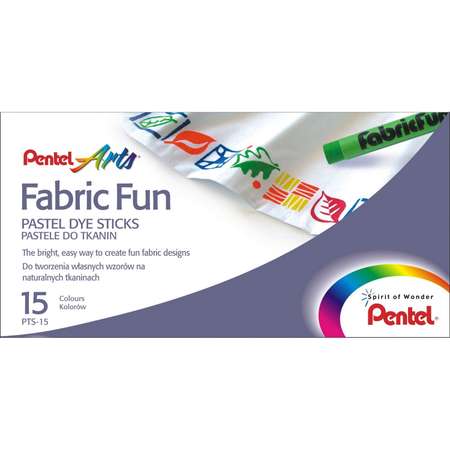 Пастель Pentel для ткани FabricFun Pastels 15 штук