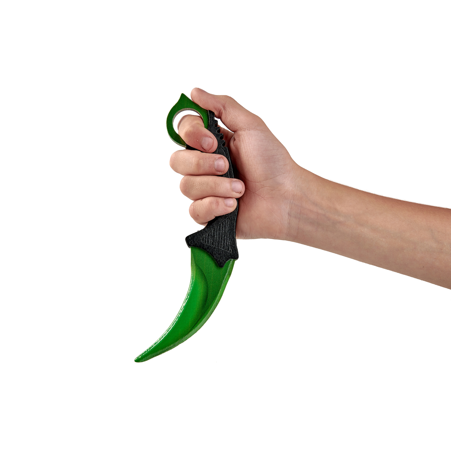 Нож-керамбит MASKBRO Зелёное слияние Деревянный  - фото 9
