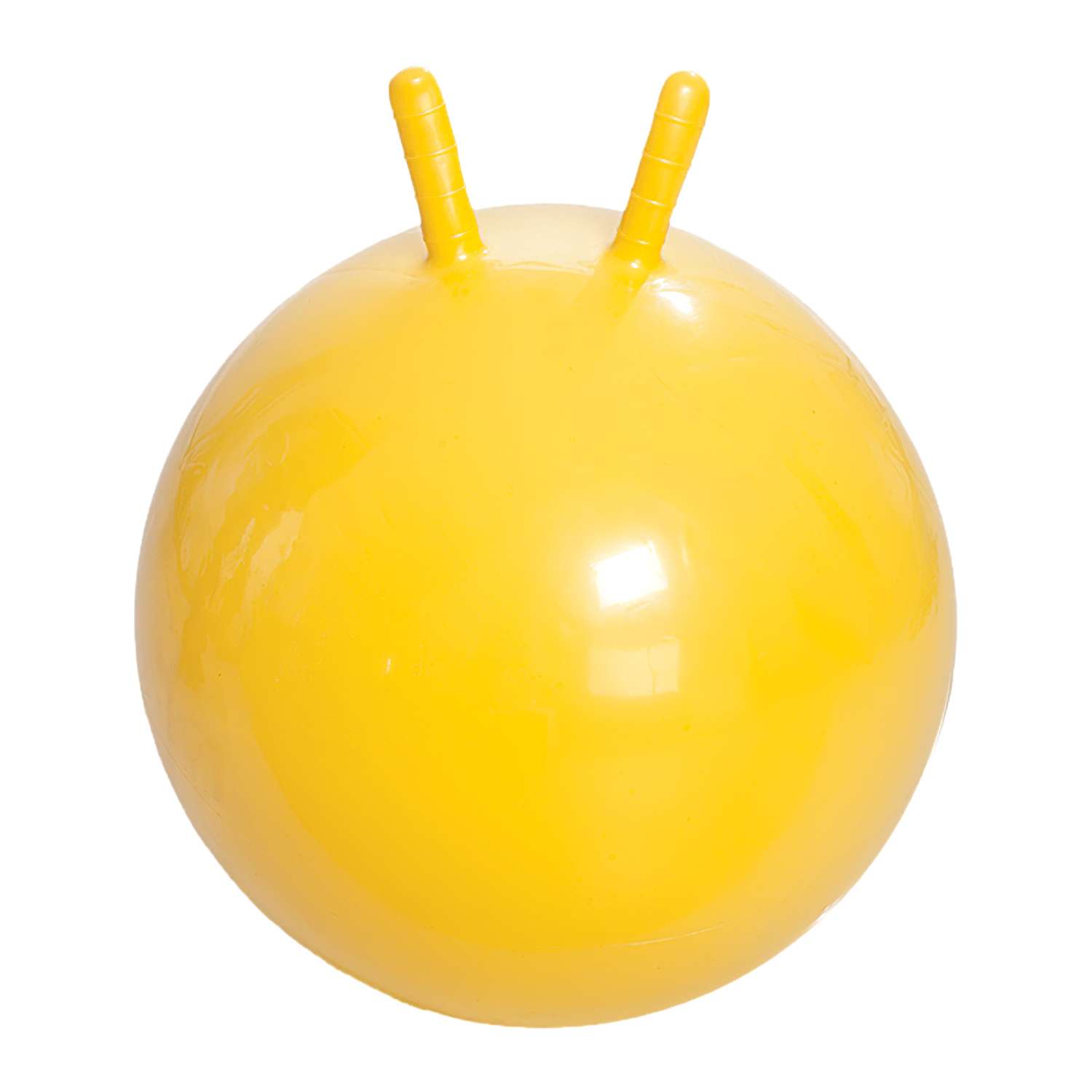 Мяч Trives с рожками для занятия лечебной физкультурой диамерт 45см с насосом желтый М-345 - фото 1