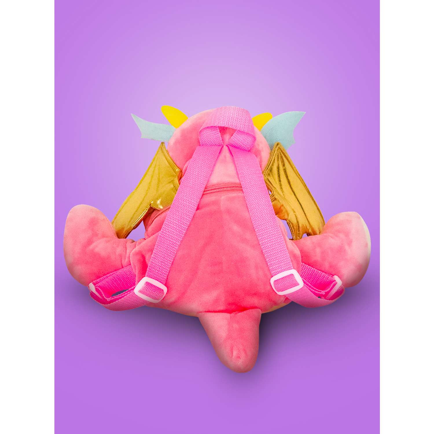 Игрушка-рюкзак Bebelot Розовый дракончик 32 см - фото 6