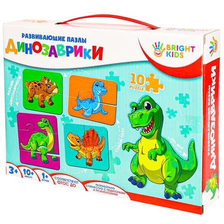 Пазл Рыжий кот Bright Kids Динозаврики ИН-7623