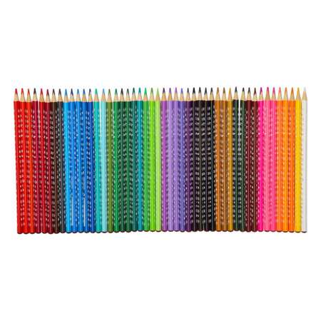 Карандаши цветные KEYROAD 48 цветов трехгранные корпус с принтом картонный футляр