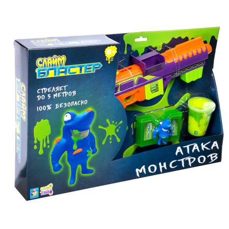 Игрушка 1TOY Слайм Бластер Атака монстров бластер мишень слизь Т15830