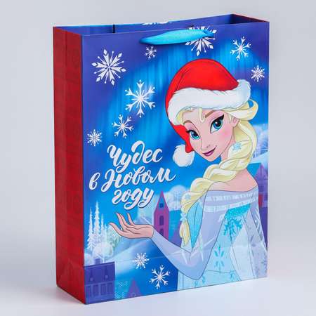 Подарочный пакет Disney ламинат вертикальный С Новым годом Холодное сердце Disney