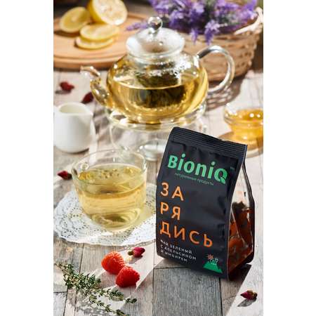 Чай зеленый Bioniq Зарядись с апельсином и имбирем 50 гр