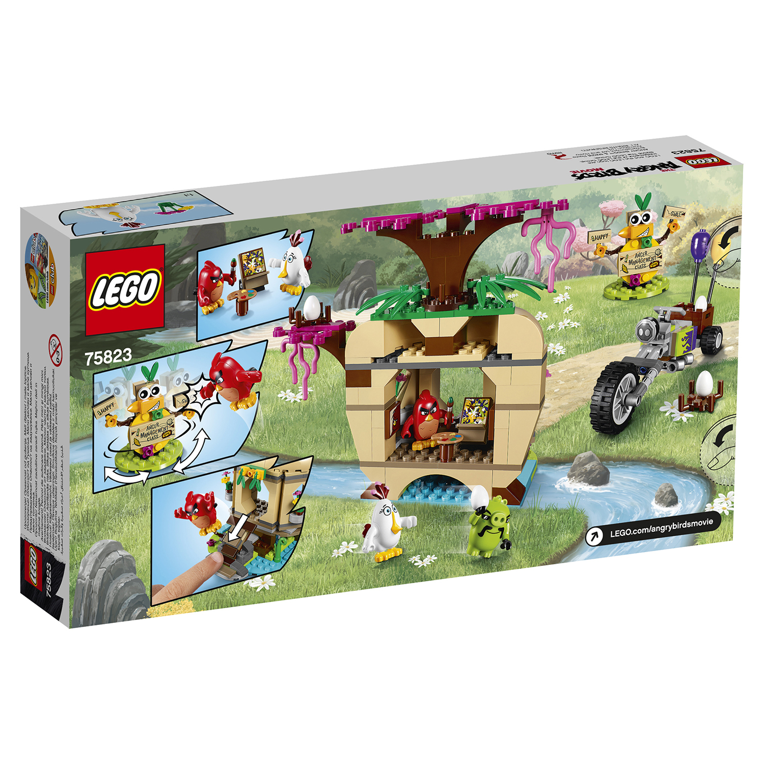 Конструктор LEGO Angry Birds Кража яиц с Птичьего острова (75823) купить по  цене 3599 ₽ в интернет-магазине Детский мир