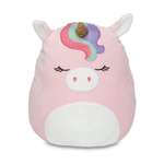 Игрушка мягкая Squishmallows сквиш антистресс Розовый единорог Илен