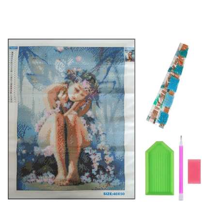 Алмазная мозаика Seichi Цветочная фея 40х50 см