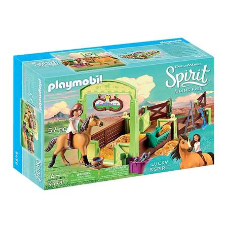 Конструктор Playmobil Спирит: Стойло для лошадей