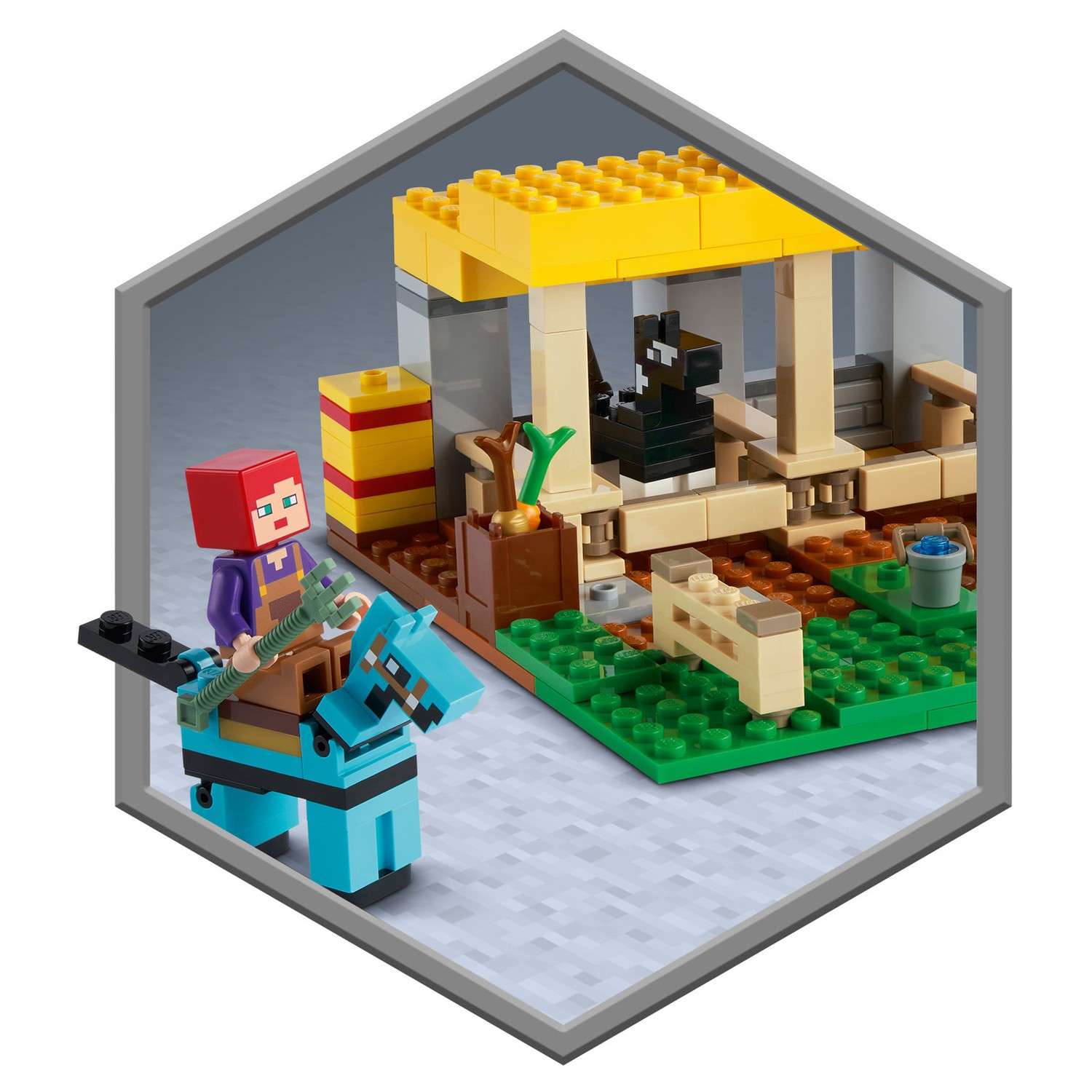 Конструктор LEGO Minecraft Конюшня 21171 - фото 10