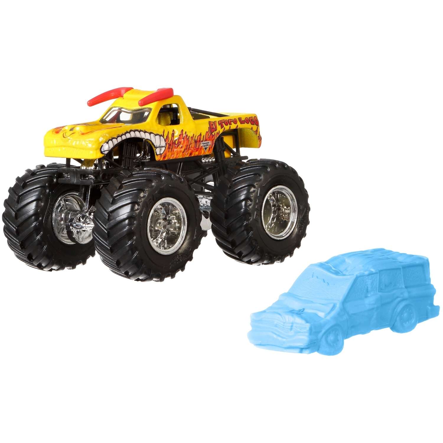 Машина Hot Wheels Monster Jam Creatures Эль Торо Локо Желтый FLX40 21572 - фото 1