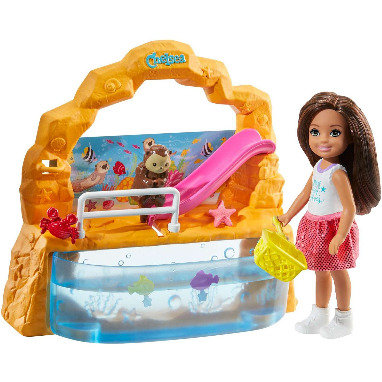 Набор Barbie Семья кукла Челси с питомцем +аквариум GHV75 GHV75 - фото 1