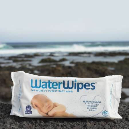 Салфетки влажные детские WaterWipes 2 упаковки 120 листов