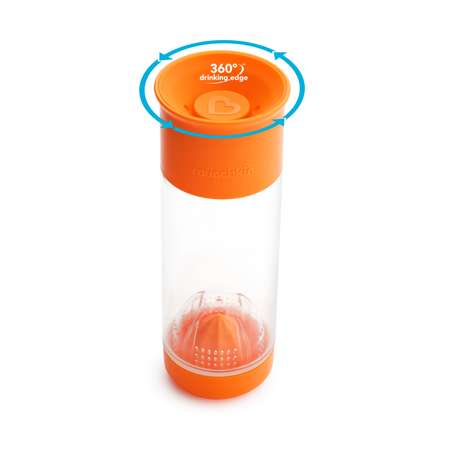 Поильник Munchkin 360 для фруктовой воды с инфузером 591мл. оранжевый