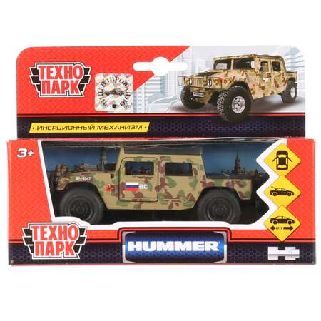 Машина Технопарк Hummer H1 Пикап военный инерционная 272078