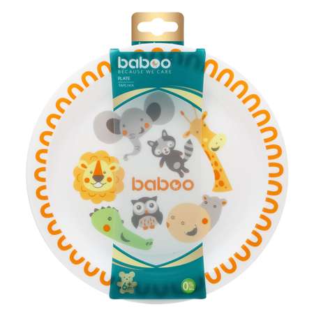 Тарелка BABOO Safari с 6меcяцев 9-020