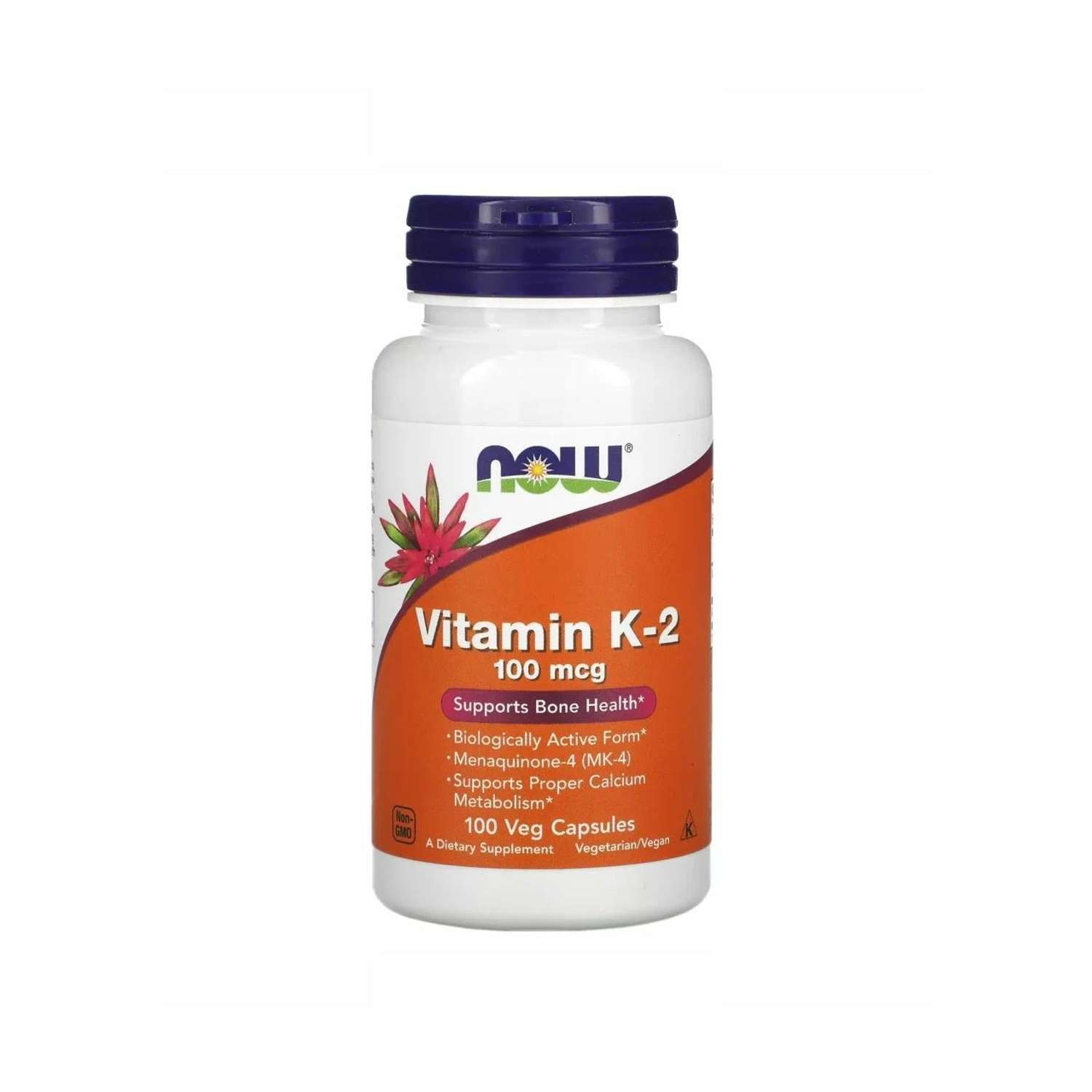 Витамин К2 Менахинон Now Vitamin K2 100 мкг 100 капсул - фото 1