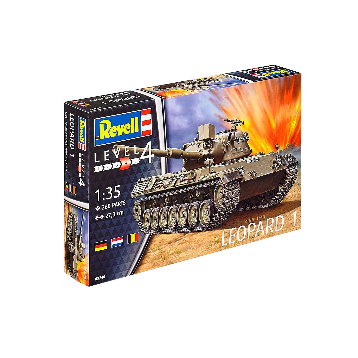 Сборная модель Revell Боевой танк ФРГ Леопард 1 03240 - фото 2