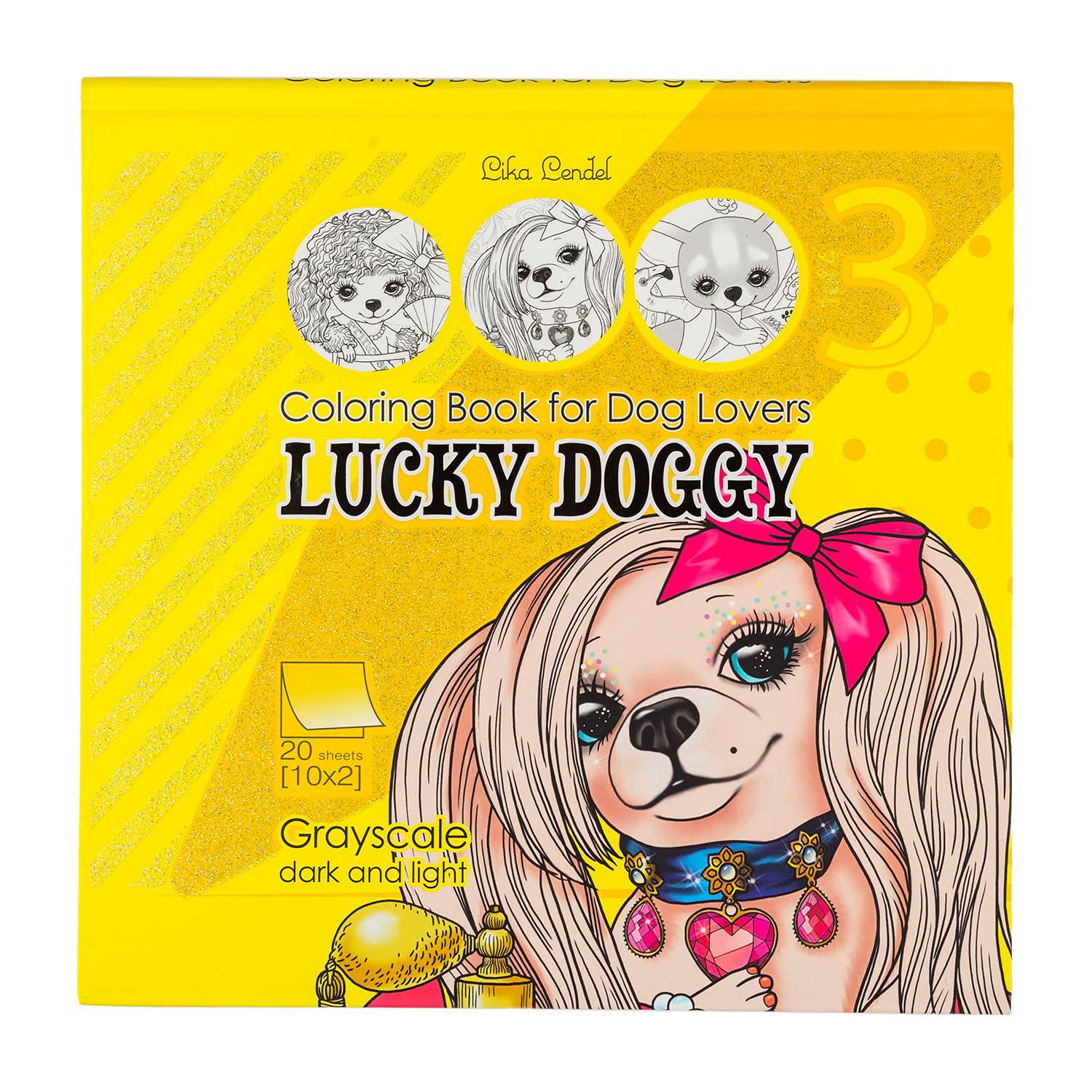 Раскраска-антистресс Art Studio of Happiness с эффектом 2D Lika Lendel - Lucky Doggy - Собаки 21295 - фото 1