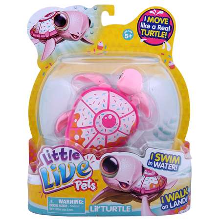 Черепашка Little Live Pets с розовым панцирем
