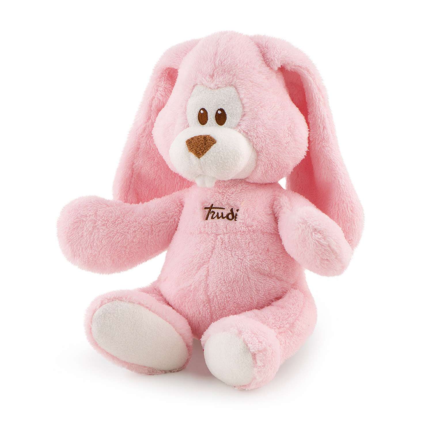 Мягкая игрушка TRUDI Заяц Вирджилио розовый 36см - фото 1