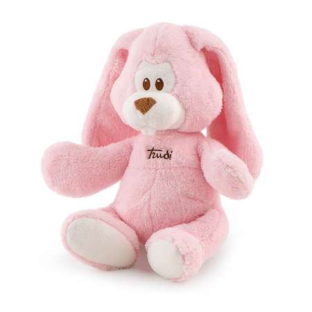 Мягкая игрушка TRUDI Заяц Вирджилио розовый 36см