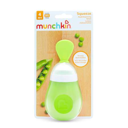 Ложка- бутылочка Munchkin для первого прикорма зелёная 150 мл