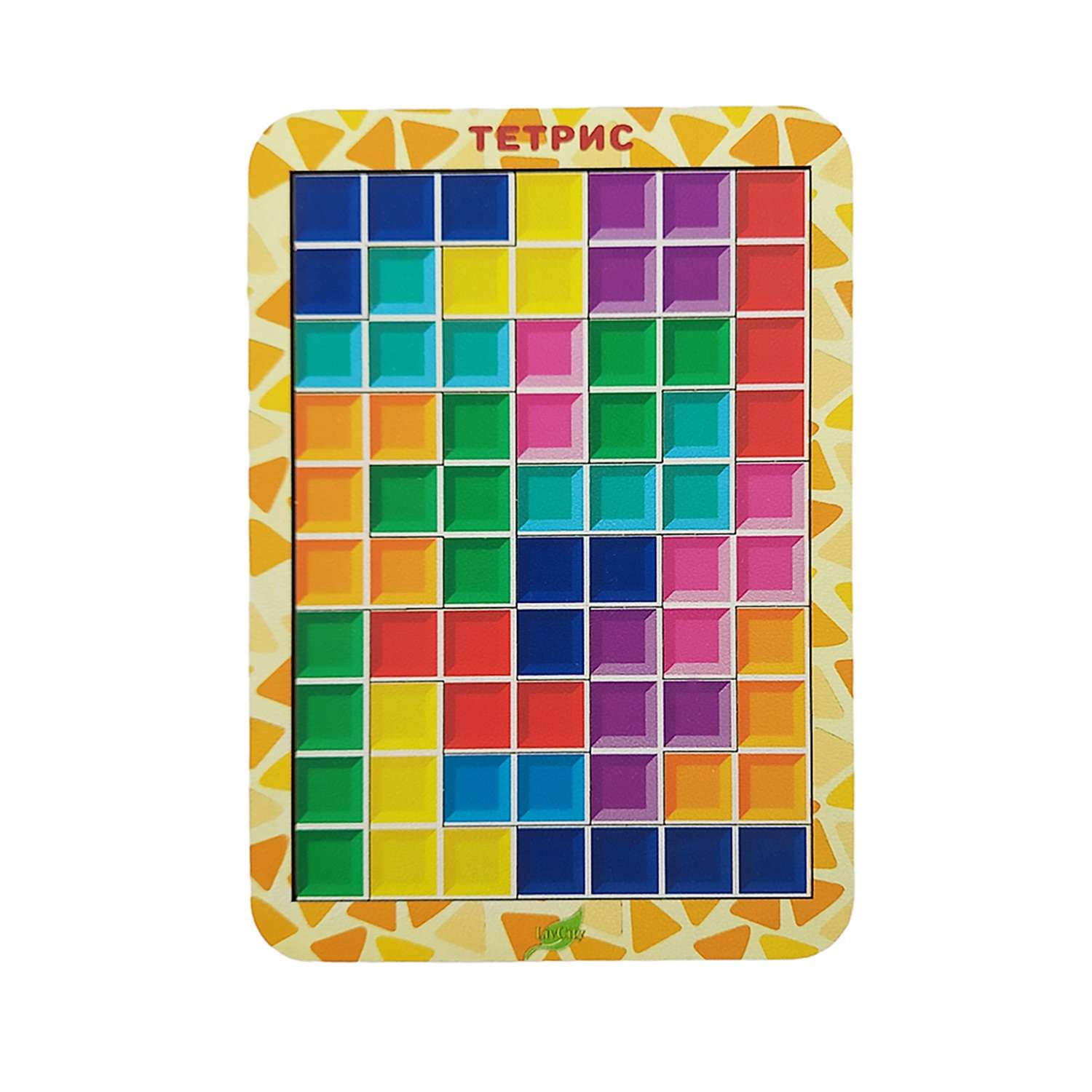 Игра развивающая LivCity «Тетрис малый. Цветная мозаика» деревянная н00102 - фото 1
