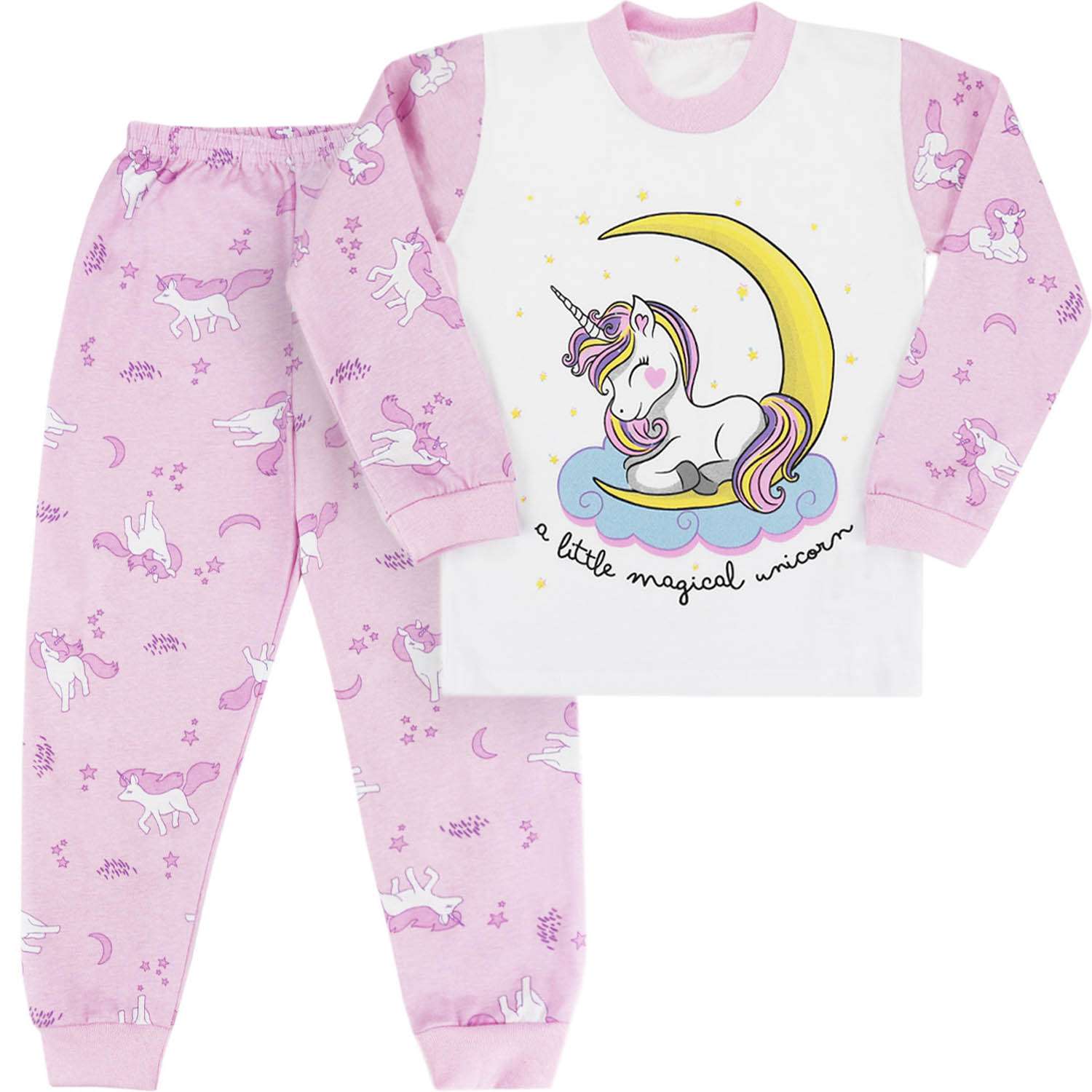Пижама Babycollection 00-00023863 белый,розовый - фото 1