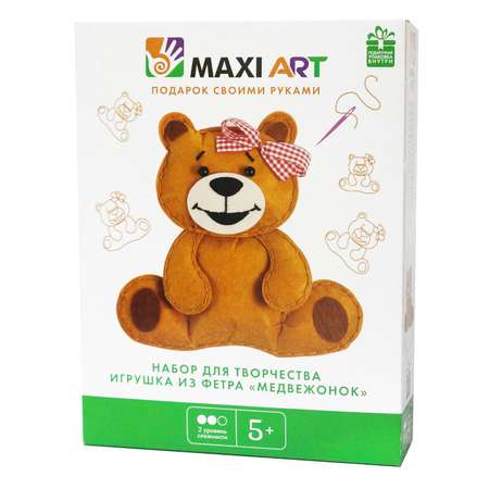 Набор для творчества Maxi Art Игрушка из фетра. Медвежонок (MA-A0196)