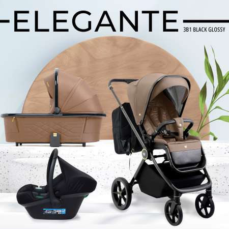 Коляска 3в1 Sweet Baby Elegante GL Brown