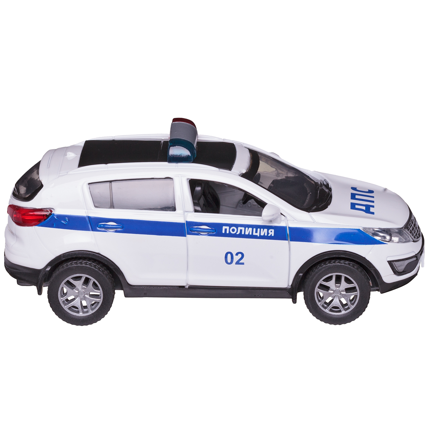 Автомобиль Abtoys KIA MSZ 1:43 инерционный белый WE-15966P - фото 4