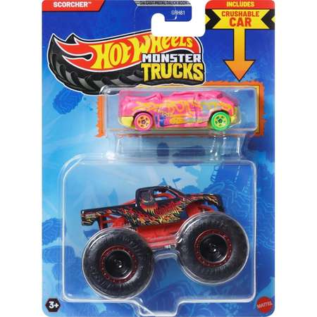 Монстр-трак Hot Wheels Monster Truck Scorcher 1:64 черный
