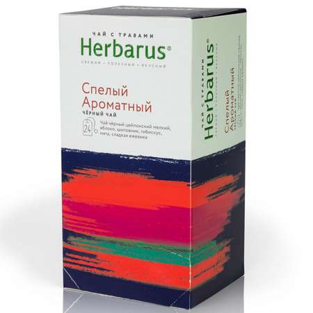 Чай Herbarus Спелый ароматный черный с травами 24пакетика