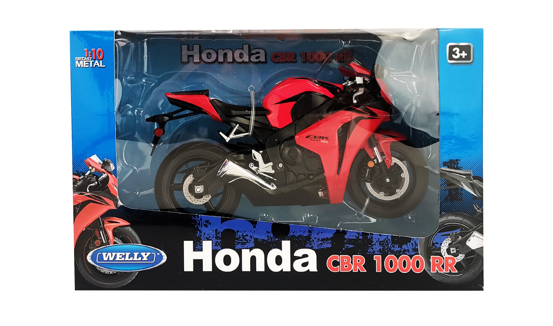 Мотоцикл Welly Honda 1:10 без механизмов 62804W - фото 2