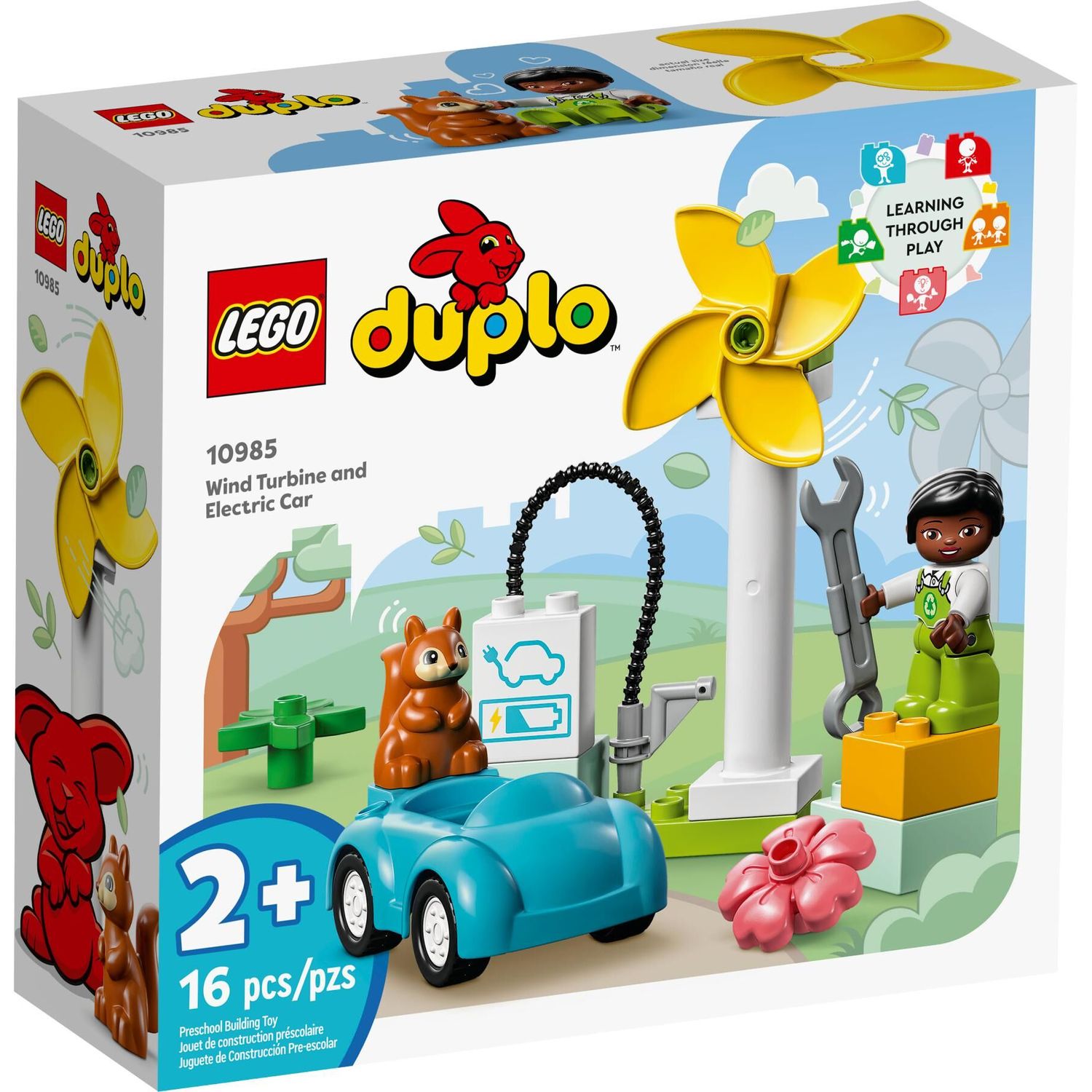 Конструктор LEGO DUPLO 10985 Ветряная турбина и электромобиль