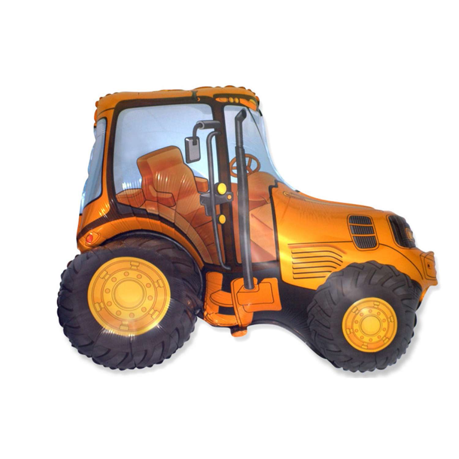 Шар фольгированный Дон Баллон Трактор Оранжевый 94см - фото 1