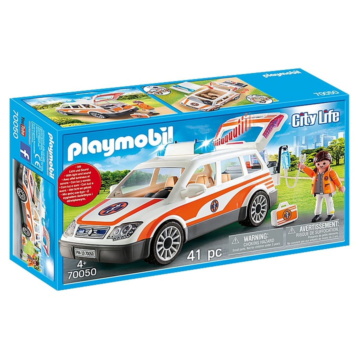 Конструктор Playmobil Аварийный автомобиль с сиреной - фото 1