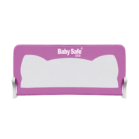 барьер защитный для кровати Baby Safe Ушки 180х42 розовый